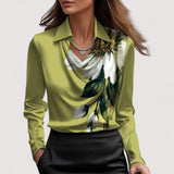 Charlotte™ | Satinbluse mit V-Ausschnitt