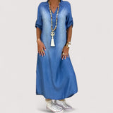 Zava™ | Langes Kleid im Jeans-Look