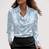 Charlotte™ | Satinbluse mit V-Ausschnitt