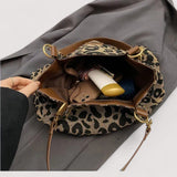 Anouk™ | Leopard Canvas-Einkaufstasche