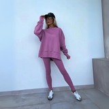 Celeste™ | Lässiges Langarm-Sweatshirt und Hosen-Set