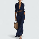 Pia™ | Lange Kleider mit langen Ärmeln