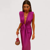 Maila™ | Elegant draped dress