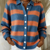 Livia™ | Karierte Strickbluse in sanften Tönen