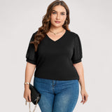 Ilse™ | Transparent V-Ausschnitt-Top