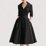 Lorenza™ | Midi-Satin-Kleid