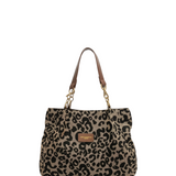 Anouk™ | Leopard Canvas-Einkaufstasche