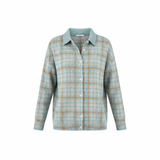 Clara™ | Karierte Strickbluse in sanften Tönen