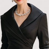 Lorenza™ | Midi-Satin-Kleid