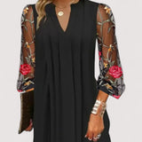 Madlina™ | Elegantes Minikleid mit transparenten Ärmeln